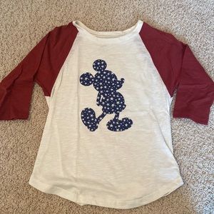 Red, White and blue Mickey Mouse T-shirt